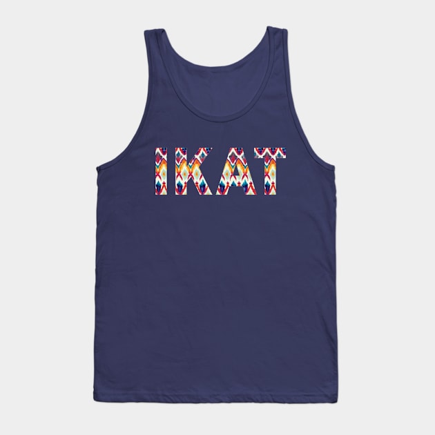 Ikat Design - ethnic uzbek pattern Tank Top by craftydesigns